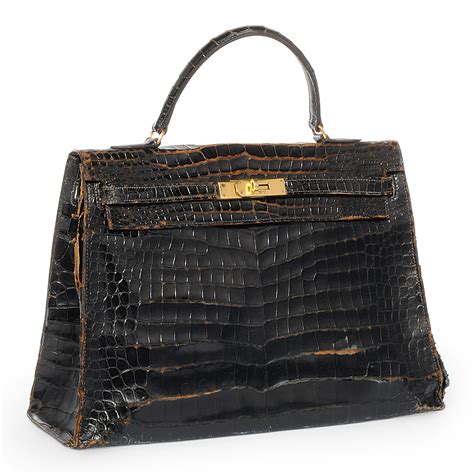 hermes vintage crocodile kelly bag|hermes kelly 35 crocodile handbag.